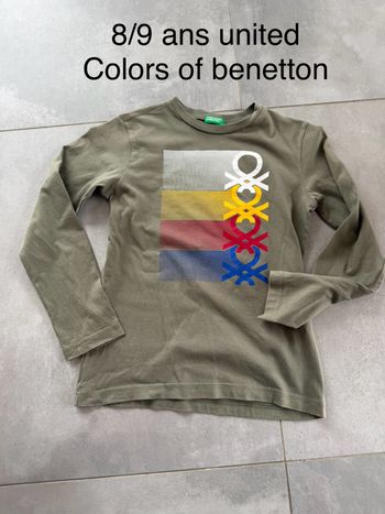 Tee shirt manches longues 8/9 ans united Colors of benetton