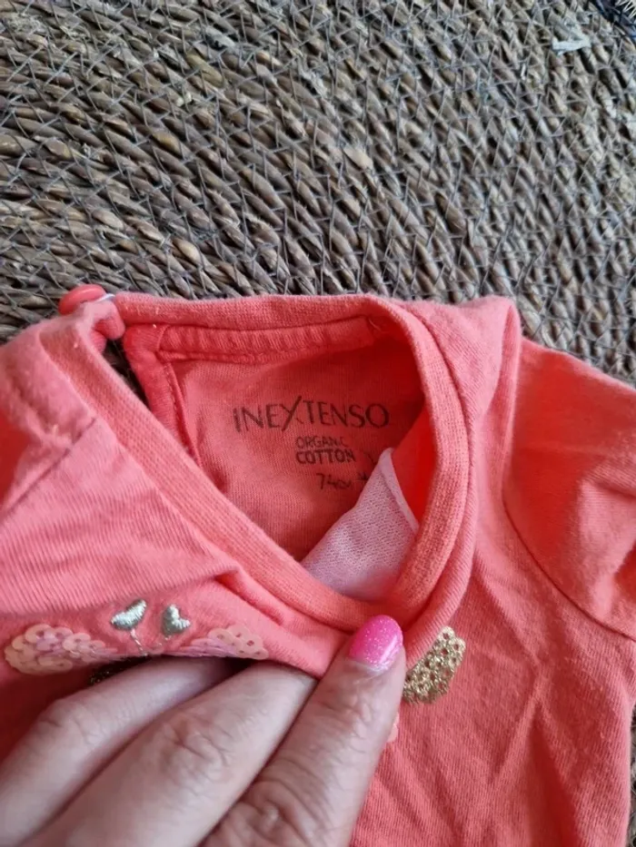 Joli haut motif papillons taille 12 mois - photo numéro 4