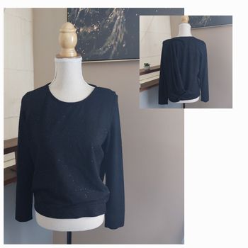 Pull pailleté avec détails au dos