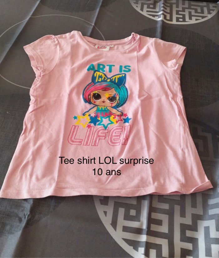 Tee shirt LOL surprise 10 ans