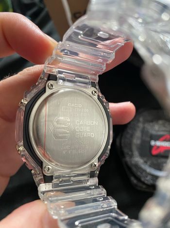 Montre G Shock transparente multicolore