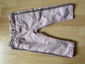 jeans avec bandes à paillettes  fille 12/18 mois