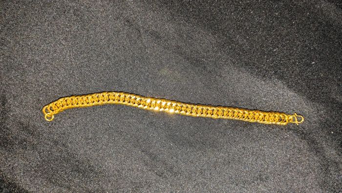 Bracelet homme maille doré jamais porté - photo numéro 4