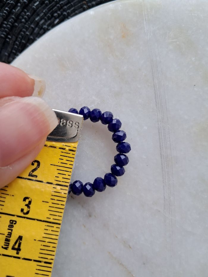 Bague bleu nuit - photo numéro 3