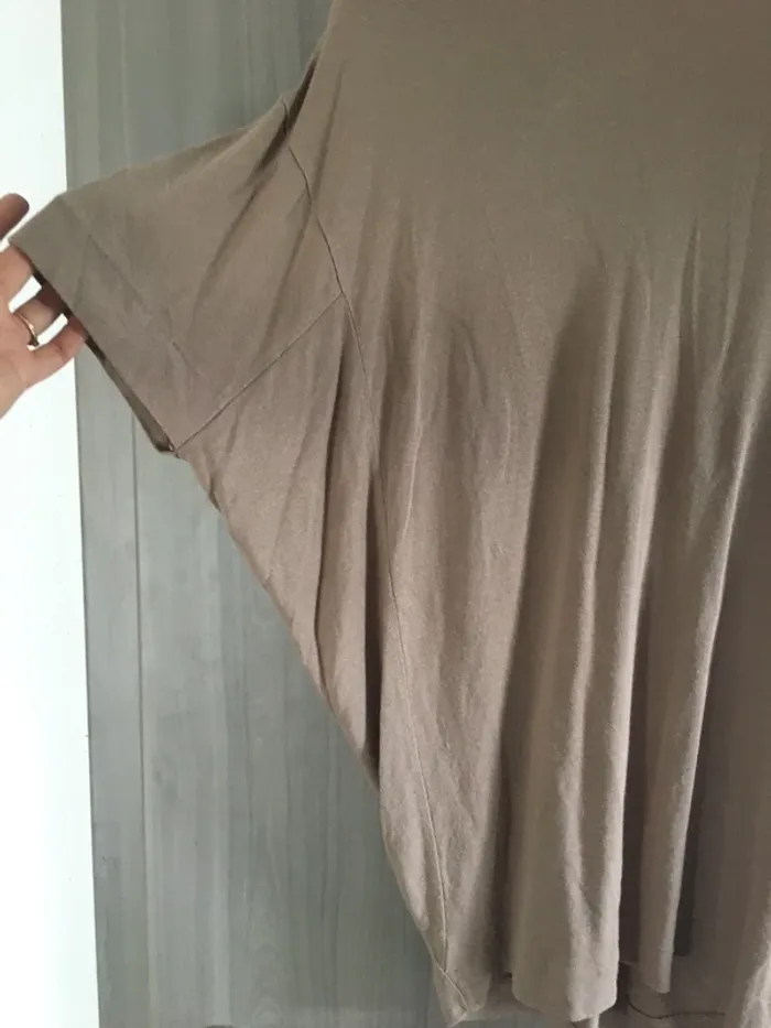 Top drapé beige zara - photo numéro 2