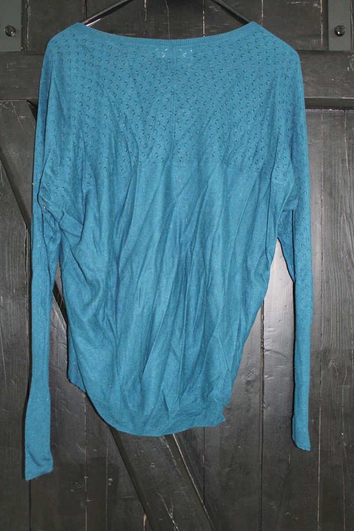 Pull fin bleu - photo numéro 3