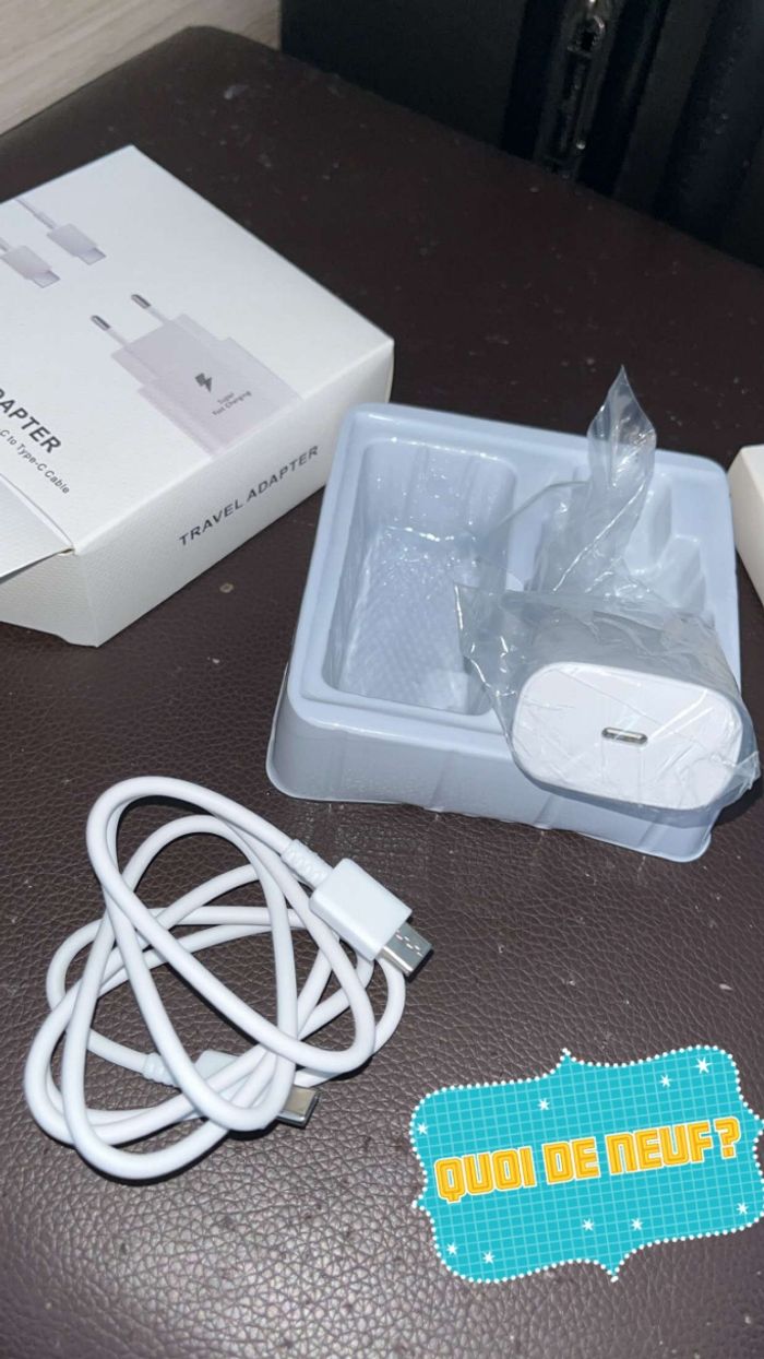 Chargeur rapide type usb c - photo numéro 2