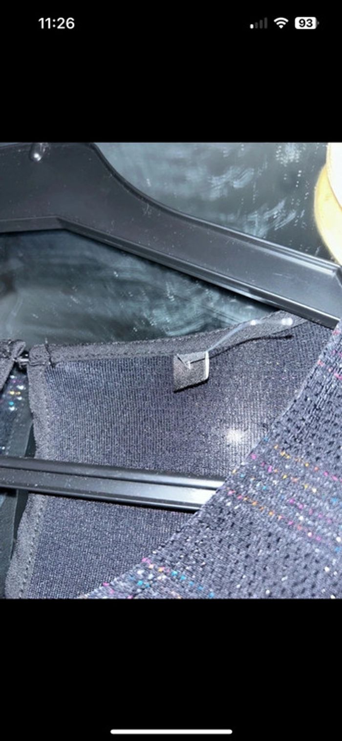 Haut noir brillant taille S 36 - photo numéro 3