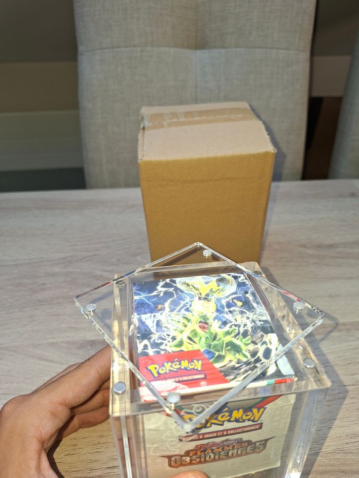 Protection acrylique demi display Pokémon aimantée épaisse 8mm de qualité premium - photo numéro 5