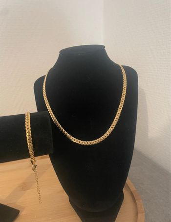 Parure Bracelet et Collier Acier Inoxydable 