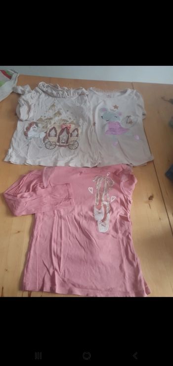 Lot manche longue rose
