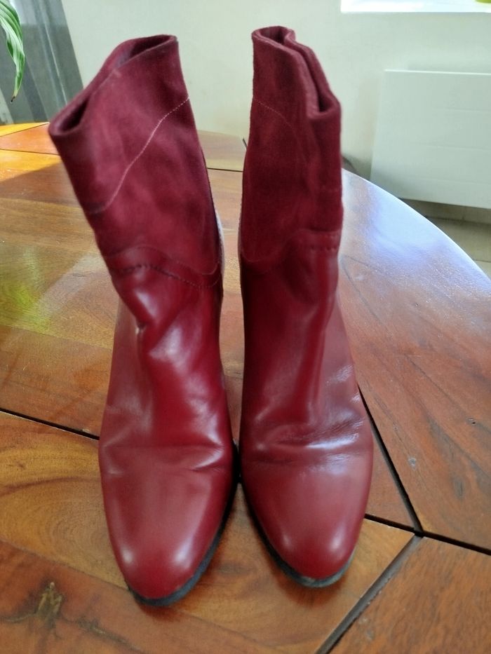 Bottines André rouge. Taille 38