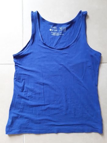 Débardeur bleu femme en 46/48 ESMARA TBE