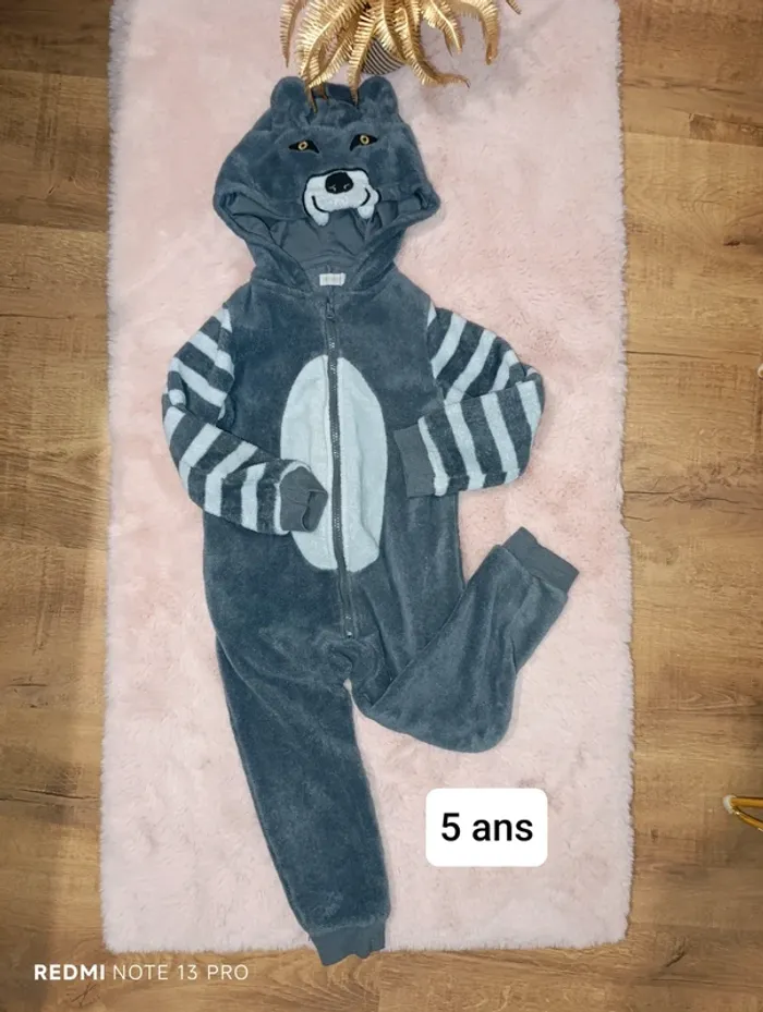 Sur pyjama déguisement ours orchestra 5 ans gris