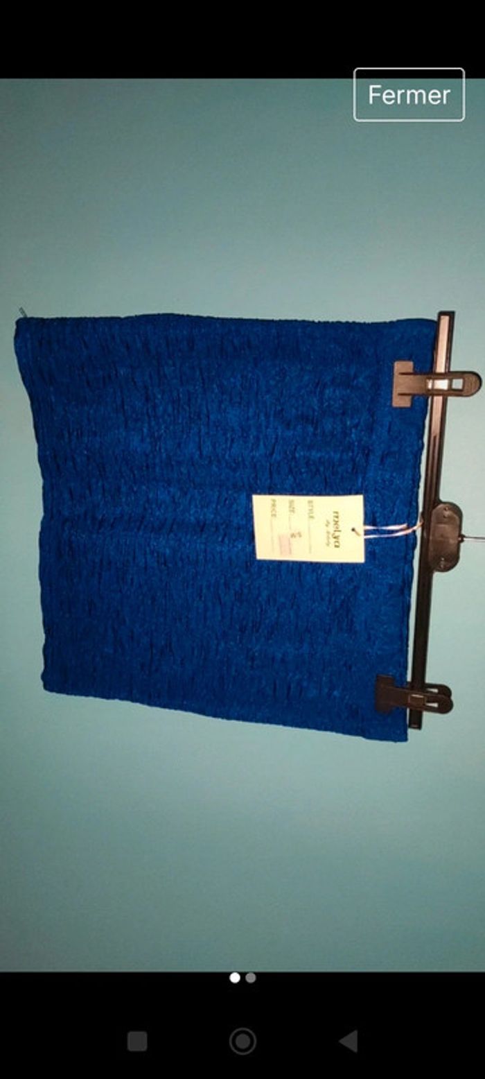 Mini jupe bleue