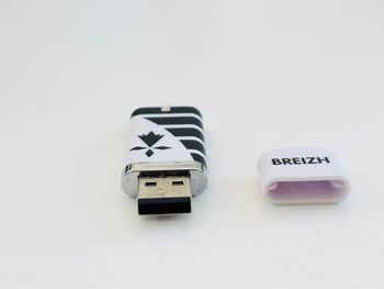 Clé USB 32 Go Breizh - Blanc et noir