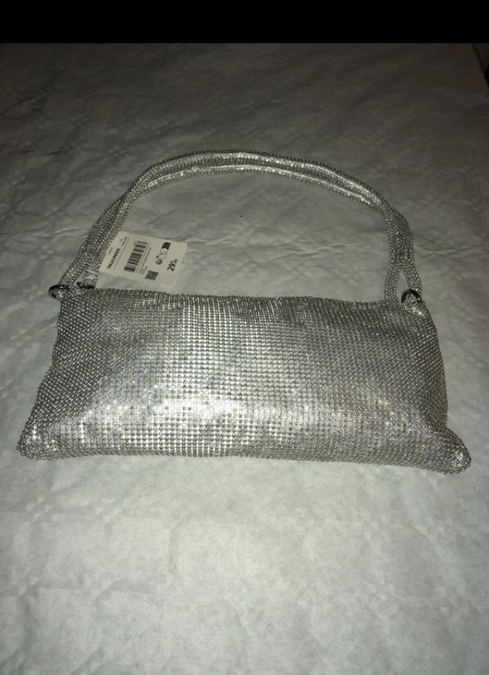 Sac strass argenté - photo numéro 2
