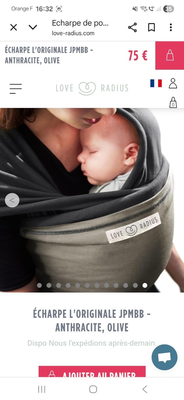 Echarpe de portage bebe - photo numéro 4