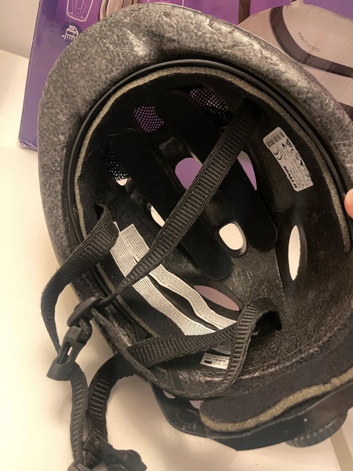 Casque vélo btwin xs enfant fille tbe - photo numéro 3