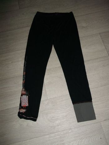 Legging LA MODE EST A VOUS noir et multicolore taille 1 TBE