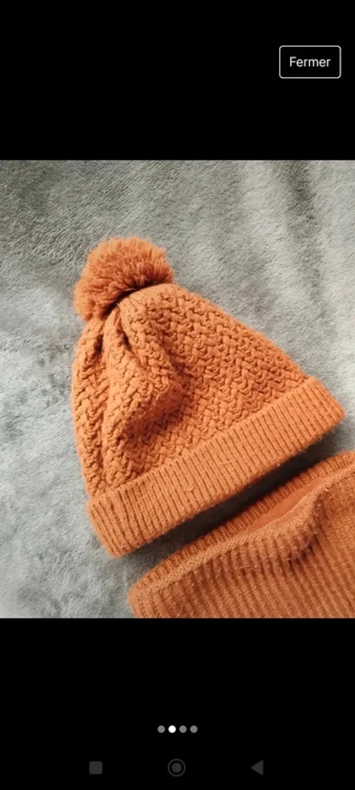 Ensemble bonnet et tour de cou - photo numéro 2