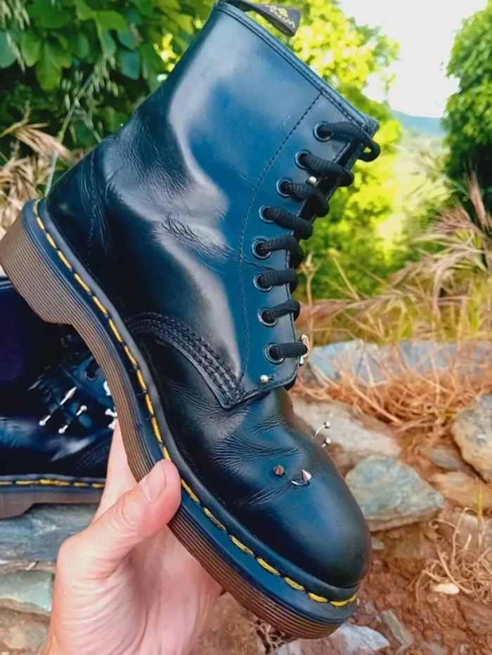 Dr. Martens made in England 🇬🇧 custom clous et piercings uk6 39 - photo numéro 8