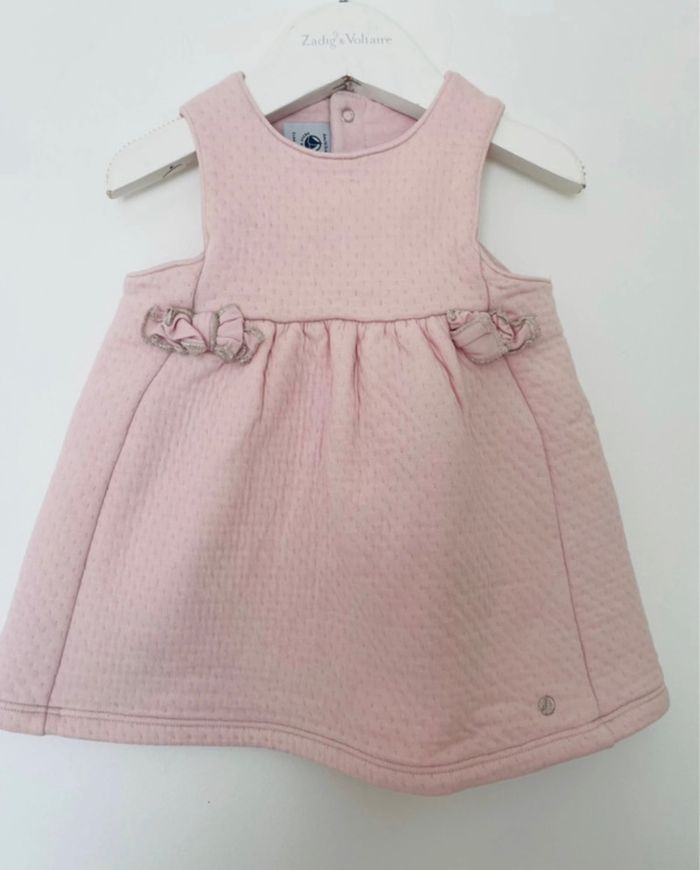 Robe petit bateau bébé fille rose 6 mois