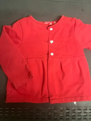 Veste rouge molletonné