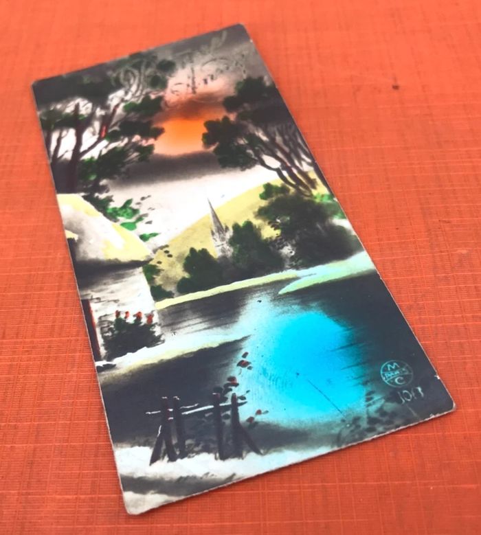 Mignonette Bonne Année Paysage Editeur MC Paris 100 - photo numéro 2