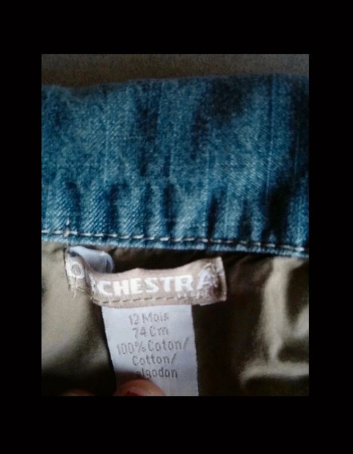 Veste en jeans mixte 12 mois - photo numéro 3