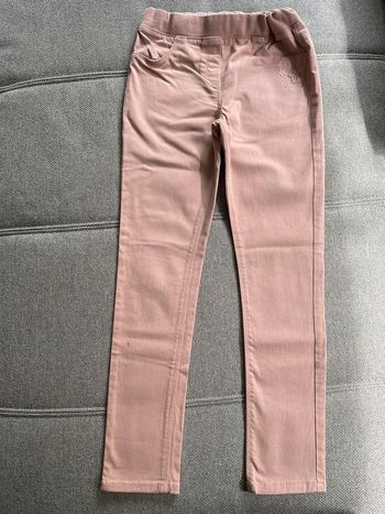 Jean Slim Vertbaudet vieux rose 10 ans