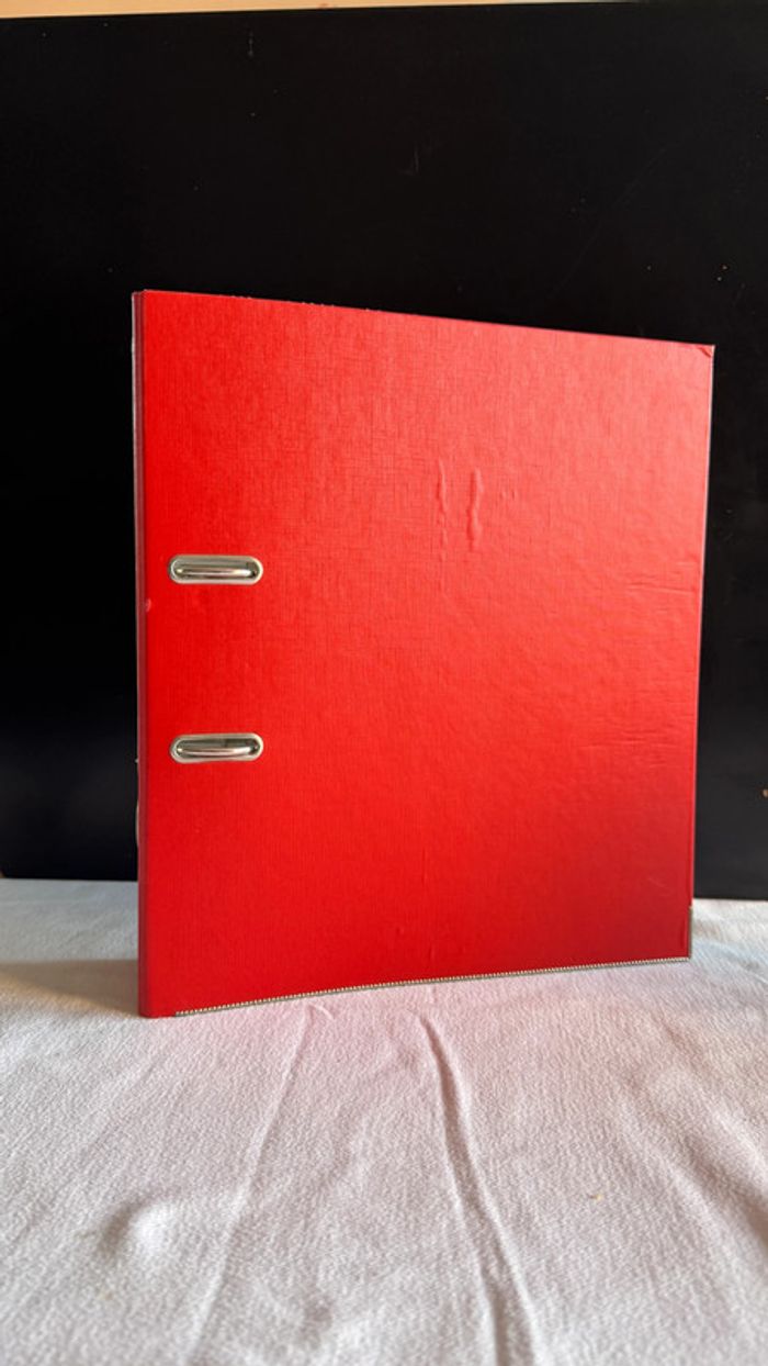 Classeur à levier Exacompta Rouge - photo numéro 3