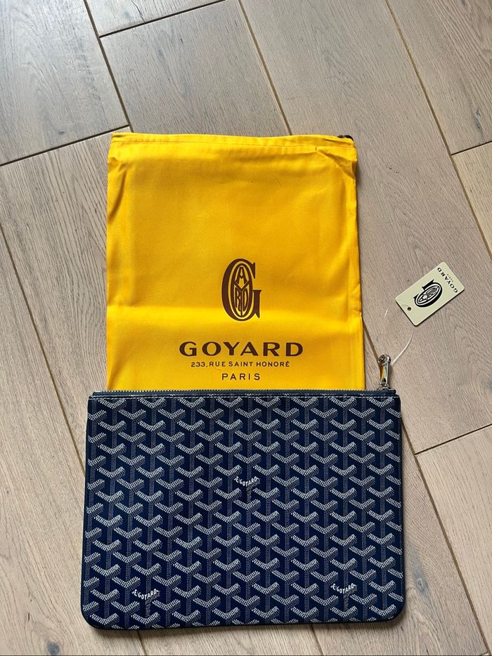 Pochette Goyard bleu marine - photo numéro 4