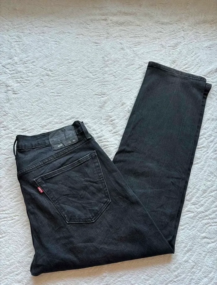 Jean Levi’s 559 homme XL/46 L30 coupe régular straight droit gris anthracite noir 00s y2k vintage