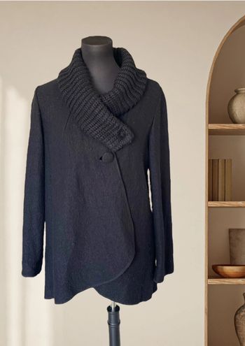 Manteau/veste noir en laine taille M Linea Cinque