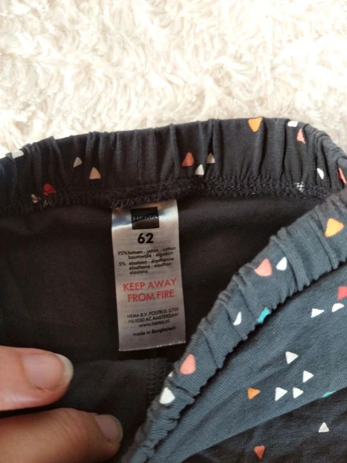 Ensemble (haut manches longues+ legging jupe) Fille 3 mois Oiseau triangle You make my day Hema - photo numéro 11