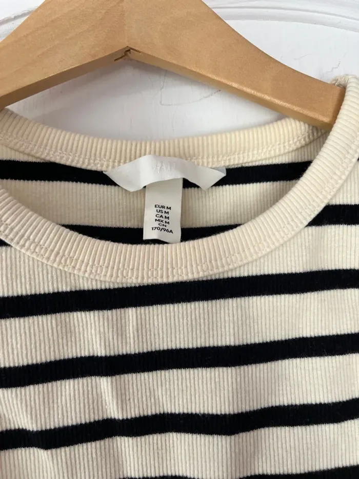 Top débardeur marinière – H&M – Taille M – Neuf - photo numéro 2