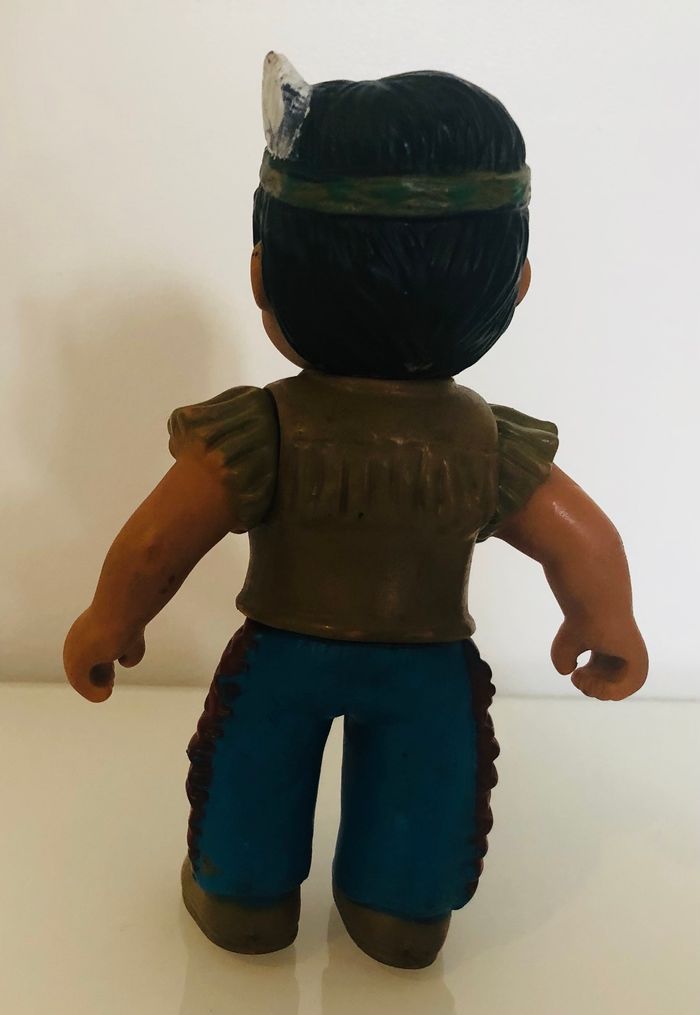 70’s 1970 vintage HTL Little Indian figure figurine petit garçon indien Lot SOP77 - photo numéro 4