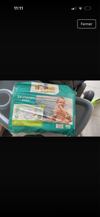 Couches Les Tilapins – Taille 4 (7–18 kg).