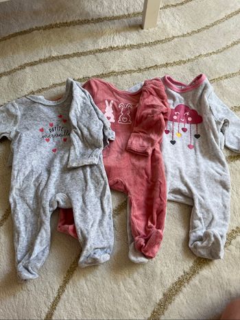 Lot de 3 pyjamas polaires