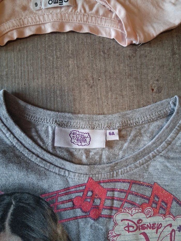 T-shirt manches longues 6ans disney violetta - photo numéro 2