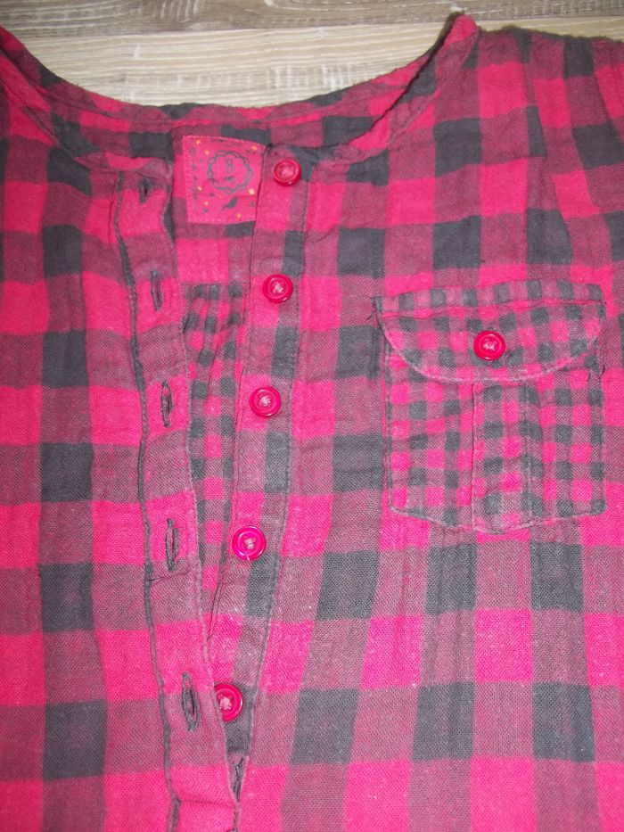 Tunique carreaux rouges Shiny Girl 8 ans (robe2) - photo numéro 2