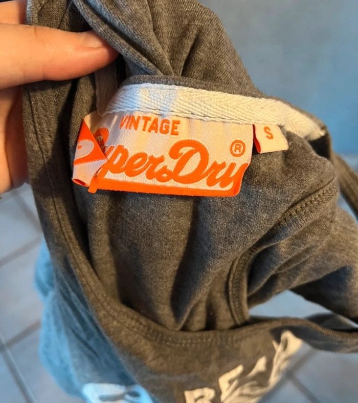 Robe longue grise - superdry- droite - taille S - photo numéro 3
