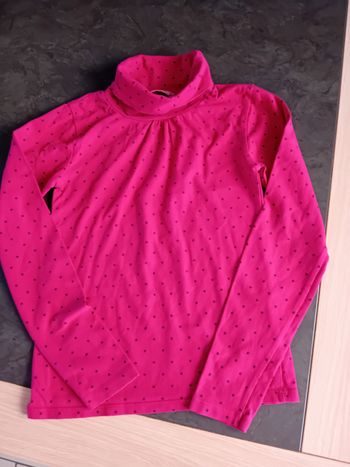 Sous pull framboise NKY 10 ans