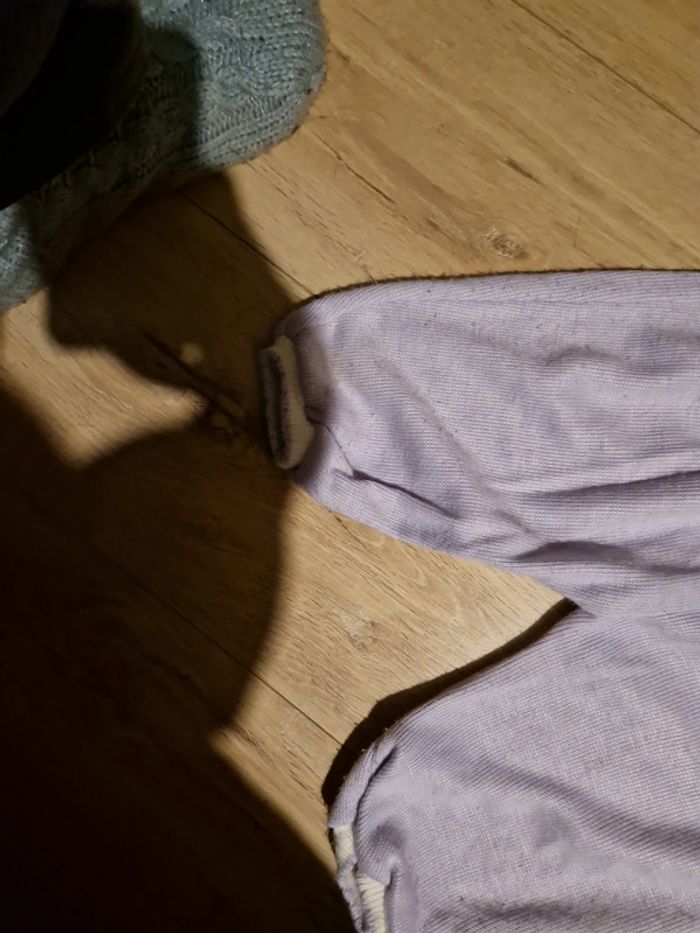 Grenouillère vintage années 80 violet 6 mois - photo numéro 3