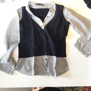 Pull chemise 2 en 1 38/40