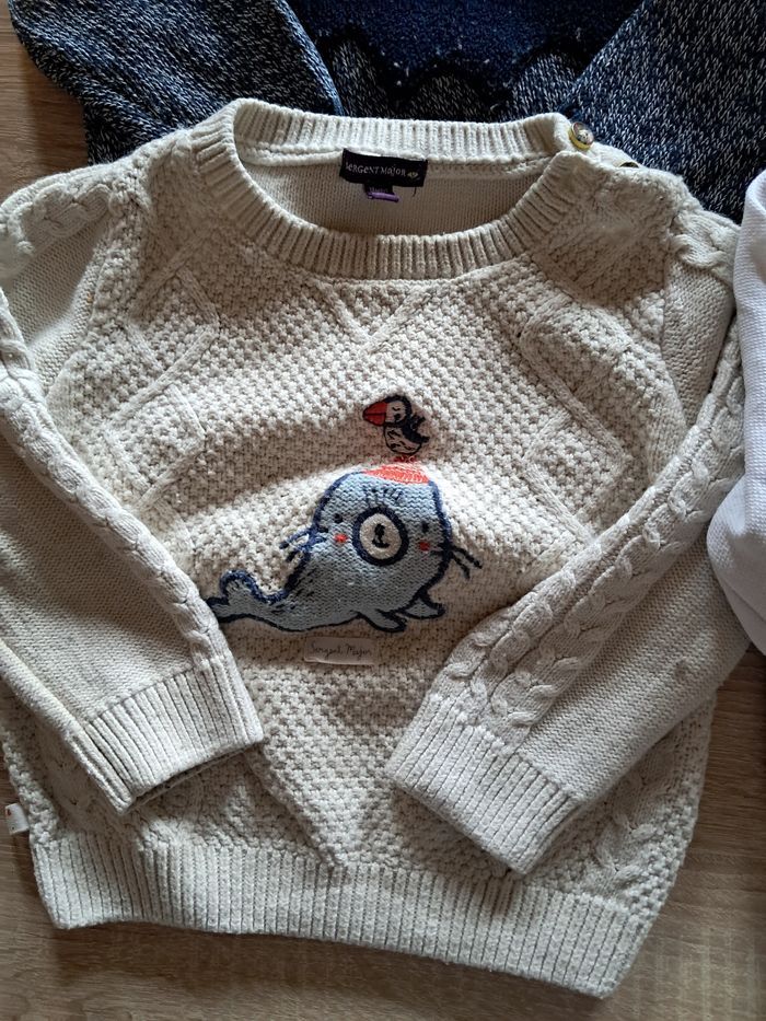 Lot 9 pulls 18 mois - photo numéro 3