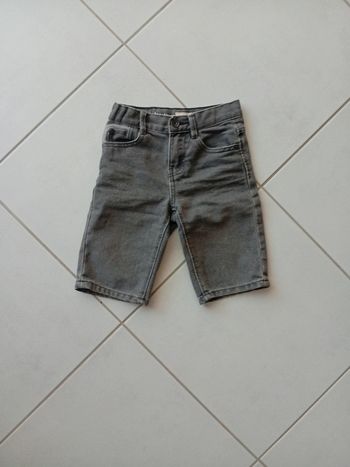 In Extenso - short gris en jean, taille 5 ans _ printemps été
