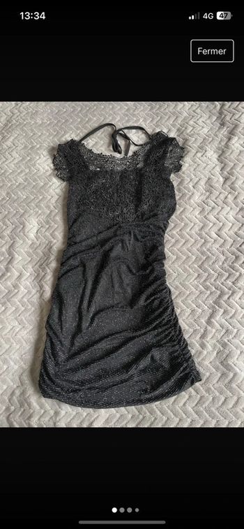 Haut noir pailleté Noël taille 38/40