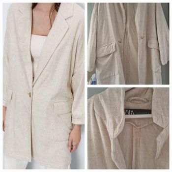 Veste Lîn Zara  Oversize